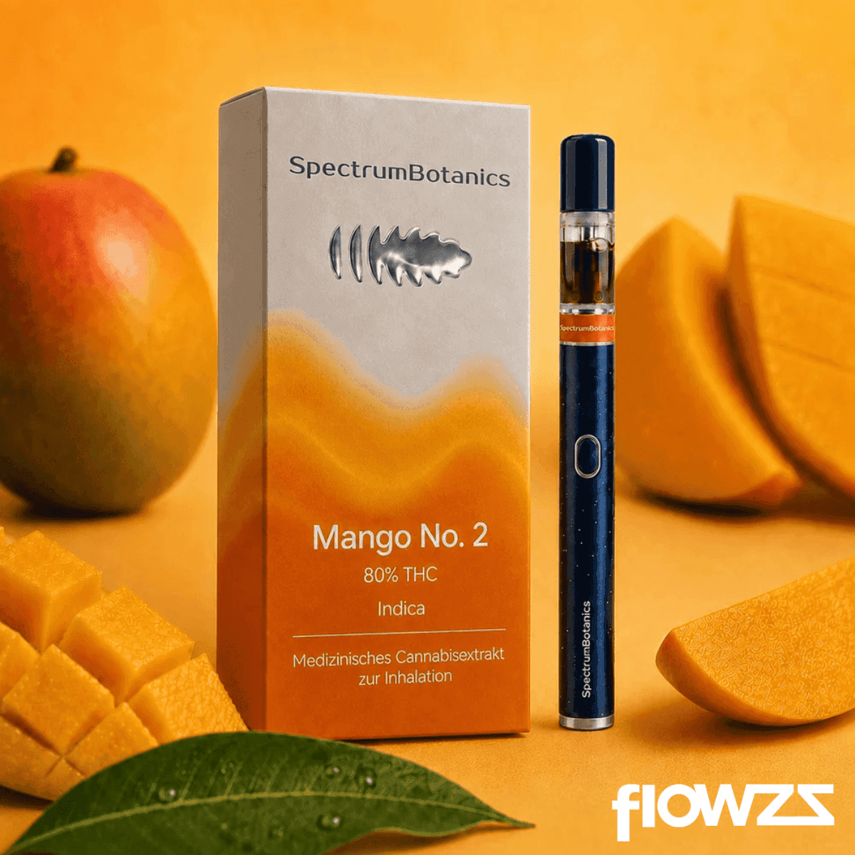 THC Vape 80% Spectrum Botanics Mango No. 2 0,5 ml